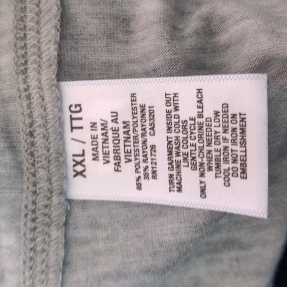 Aeropostale Light Gray and Blue USA Muscle Tank Top size XXL - Picture 4 of 5